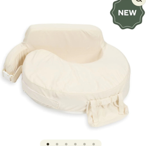 Super Deluxe Oat Nursing Pillow with 100% Organic Cotton Cover
