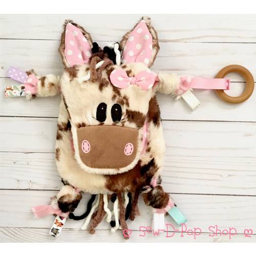 Horse Plush Baby Sensory Toy Mini Lovey