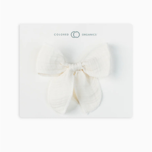 Muslin Bow Hair Clip