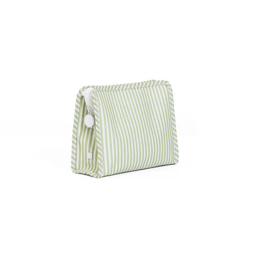 Roadie Medium Zip Pouch Pimlico Stripe Sage by TRVL Design | Lila & Hayes