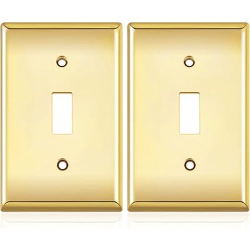 2 Pack Light Switch Cover Plate Decorative Switch Wall Plate