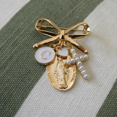 Baby Baptism Pin Virgin Mary Personalized Gift