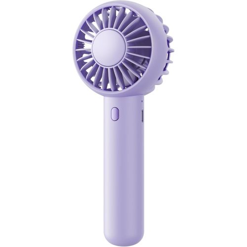 Gaiatop Mini Portable Fan, Small and Powerful, Cute Design 3 Speed Personal Handheld fan and Desktop with Base, Lightweight USB Rechargeable for Travel Lash Makeup Girl Women Summer Gift Purple