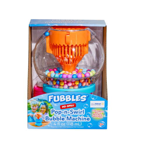 Little Kids Inc. Pop N Swirl Bubble Machine for Fun Outdoor Play