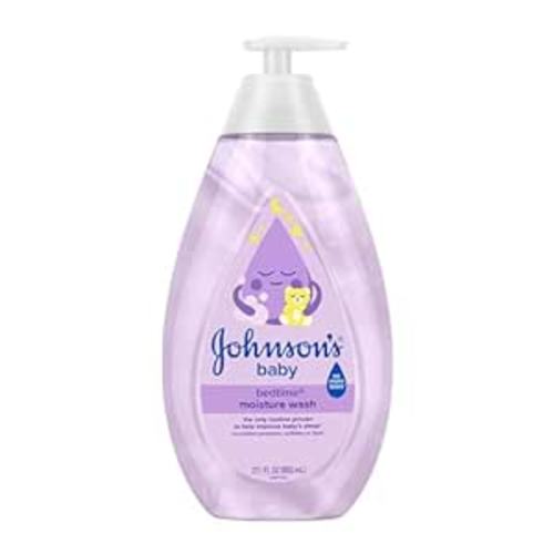Johnson's Baby Bedtime Moisture Body Wash, Soothing NaturalCalm Aromas, Nighttime Bath Wash to Help Calm Baby Before Bed, Baby Wash, No added Parabens & Sulfates, 27.1 fl. oz