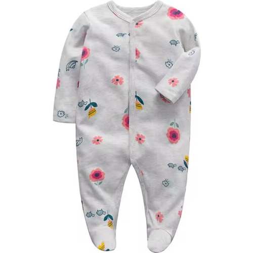Flowers Button Footie - Benben | Maisonette