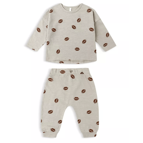 Boys' Football Print Tee & Pants Set - 6-12M