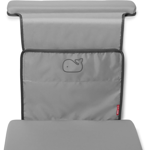 Skip Hop Baby Bath All-in-One Elbow Saver and Kneeler, Moby, Grey