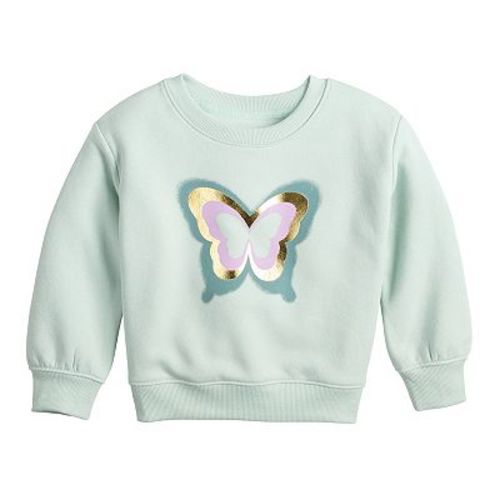 Toddler Girl Fleece Crew Sweatshirt (5T)
