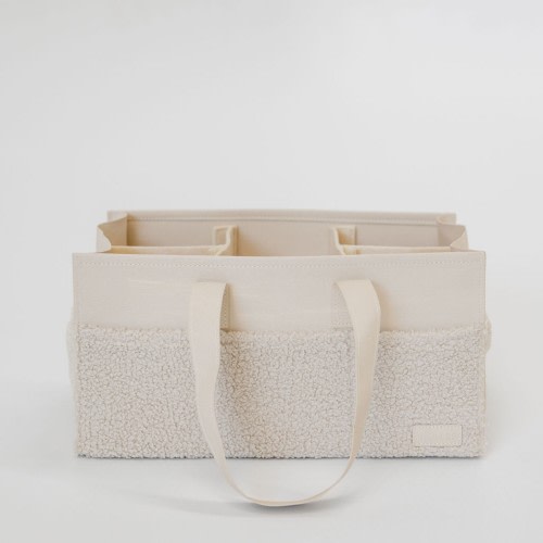 Henlee Nappy Storage Caddy Ecru