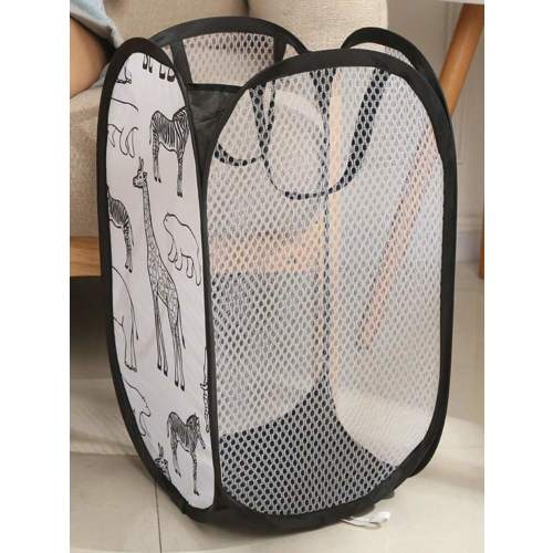 1pc Kids Cartoon Dirty Clothes Laundry Basket, Foldable Bathroom Storage Hamper For Children Bedroom | SHEIN USA