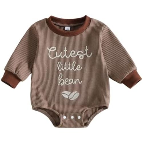 Newborn Baby Girl Boy Fall Outfit Long Sleeve Bubble Romper