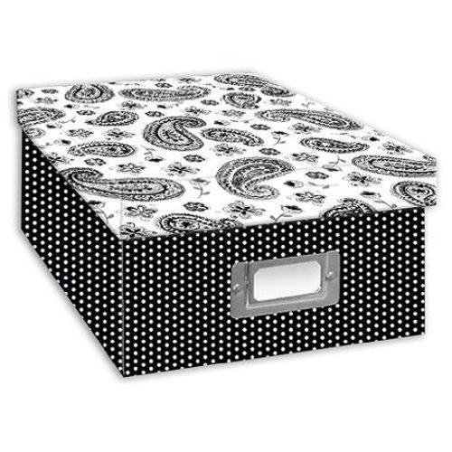 Pioneer B1-BW Photo Storage - Black & White Paisley