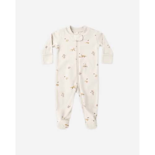Zip Long Sleeve Sleeper Footie Fox Land – Quincy Mae