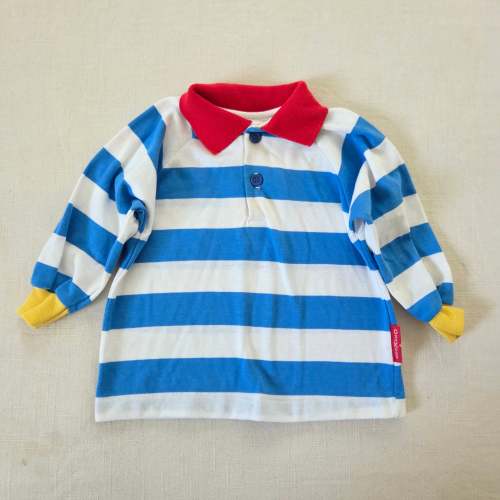 Vintage Oshkosh Primary Striped Long Sleeve 12 months