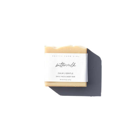 Soft + Gentle Buttermilk Soap Made for Sensitive Skin Fragrance Free Handmade Tallow and Goat Milk Soap Bar