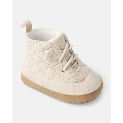Baby Girl Sherpa Duck Boots - Ivory | Carter's