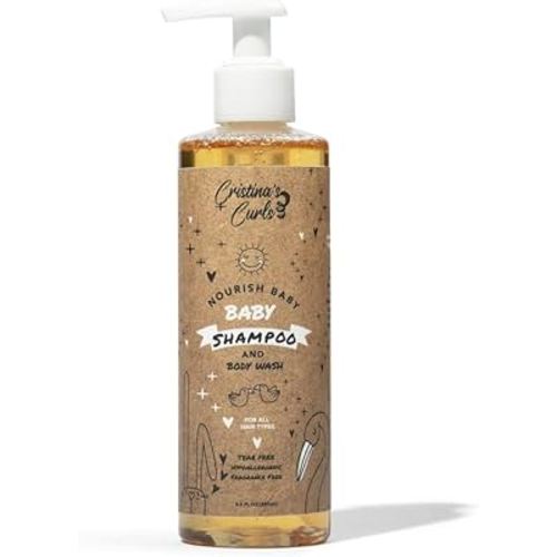 Cristina's Curls Baby Shampoo & Body Wash – Gentle Low-Foam Head-To-Toe Clean For Newborns And Sensitive Skin