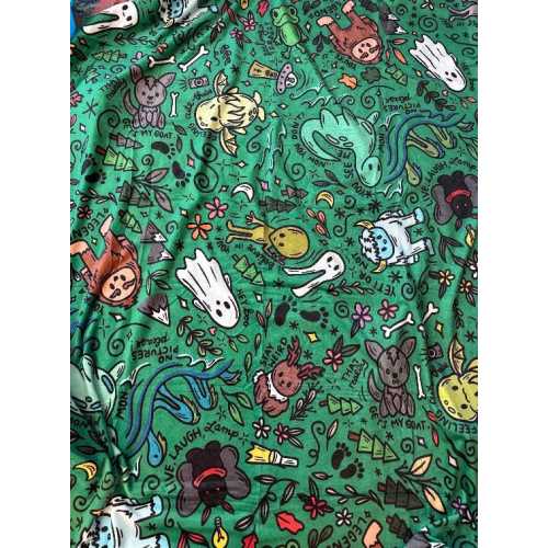 Cryptid Cuties Doodle Blanket - 60x80 Inches (150x200cm) Fleece Blanket