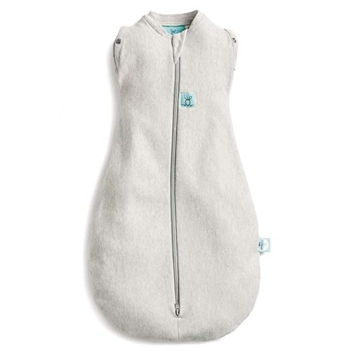 ergoPouch Cocoon Swaddle Sack 0.2 TOG - Baby Sleep Sack, Gentle Snug Fit Helps Calm Startle Reflex, Ideal for Arms In/Out Sleeping, Soft Breathable Fabric for Better Sleep (0 Months, Grey Marle)