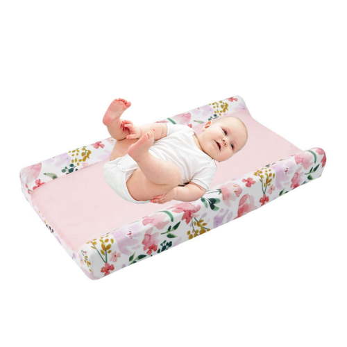 Baby Changing Pad Cover – Soft Cotton Plush Removable Baby Changing Mat Protector, Waterproof, Fits Standard Changing Tables, Baby Shower Gift