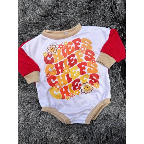 Floral Kansas Bubble Romper With Snaps| Baby Shower Gift, Baby Romper, Baby Body Suit