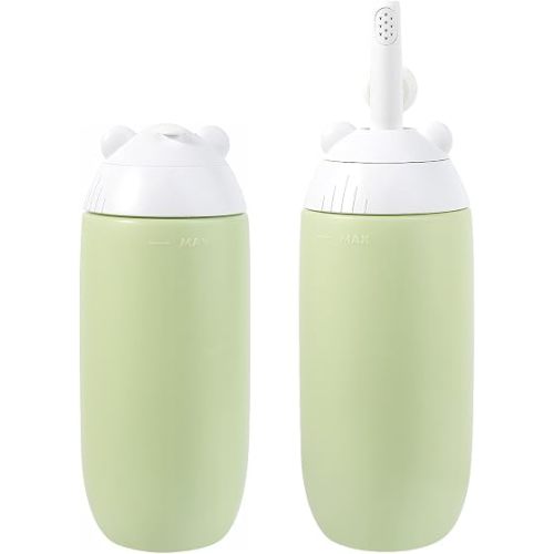 Clirass Rotatable Nozzle Portable Bidet – 360ml Touch-Free Nozzle Peri Bottle, Leak-Proof Travel Handheld Bidet for Postpartum Care, Personal Hygiene, Camping & Outdoor Use (Green)