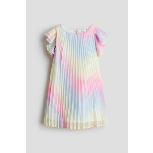 PLISSÉ CHIFFON DRESS