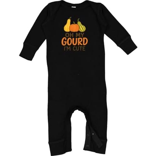 inktastic Fall Gourds Cute Baby Romper Coveralls