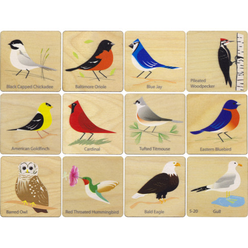 Birds Memory Tiles — Maple Landmark