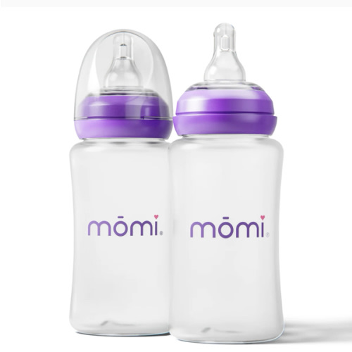 mōmi breast-like bottle 2-sets, 10oz plastic