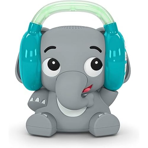 Baby Einstein Earl the Elephant Baby Sound Machine and Music Player, Included Music and Sounds, White Noise, Bluetooth, Stream Music, Multi-Color Night Light, Use Day and Night, Infant to Toddler