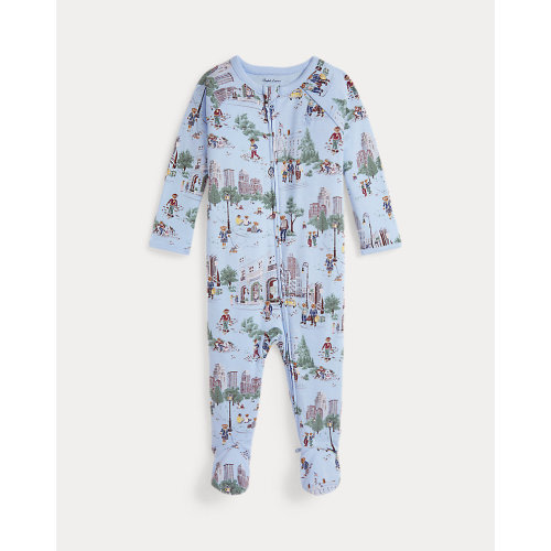 Polo Bear Cotton Footed Coverall