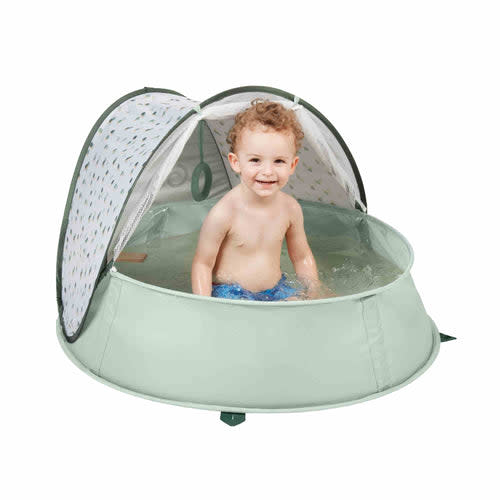 Aquani Anti-UV Baby Beach Tent & Paddling Pool - Color: Marine