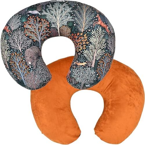 Winmany Baby Nursing Pillow Cover Newborn Removable Breastfeeding Pillowcover Cute Pattern Girls Boys Nursing Pillowcase for Breast and Bottole Feeding