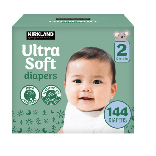 Kirkland Signature Ultra Soft Diapers - Size 2