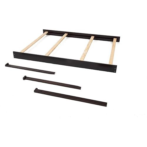 CC KITS Full-Size Conversion Kit Bed Rails for Sorelle Crib & Changer Combos - Solid Wood Rail - Toddler & Adult Rail for Full-Size Beds - Nursery & Baby Furniture (Espresso, Berkley Crib & Changer)