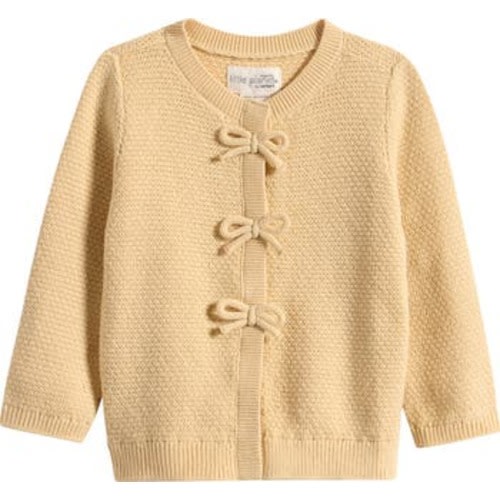 Organic Cotton Bow Cardigan, 6M