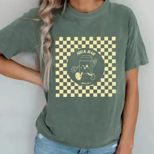 Checkered Milk Carton Nursing Tee – Giftifymama