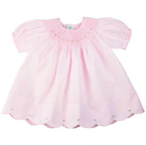 Smocked Bishop Dress with Panty for Newborn & Baby Girl | Feltman Brothers