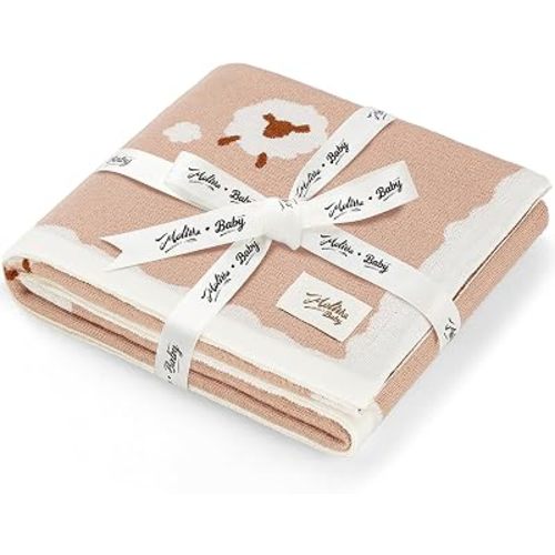 Luxe Merino Wool Cotton Baby Blanket Ultra-Soft, Temperature-Regulating