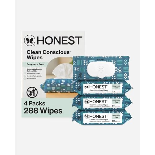 The Honest Company Multi-Use Baby Wipes, Geo Mood, 288 Count