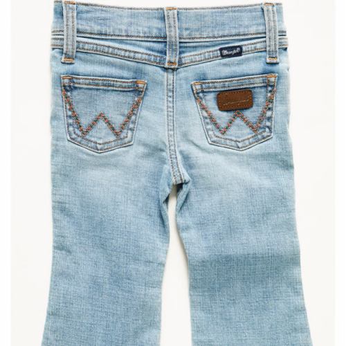 Wrangler Infant Girls' Kelsey Light Wash Bootcut Jeans