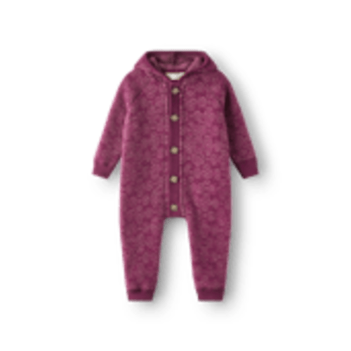 Baby merino wool fleece one-piece - Free shipping - Dilling