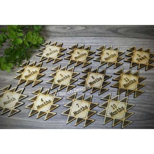 Southwestern Baby Monthly Milestone photo props