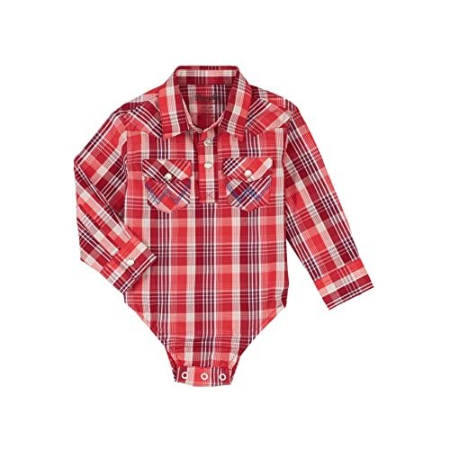 Wrangler Baby Boys' Western Long Sleeve Snap Bodysuit
