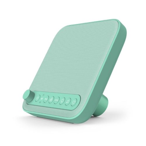 Pure Enrichment PureBaby Sound Machine - Mint Green: White Noise, Heartbeat, Lullabies, Ocean, Rain