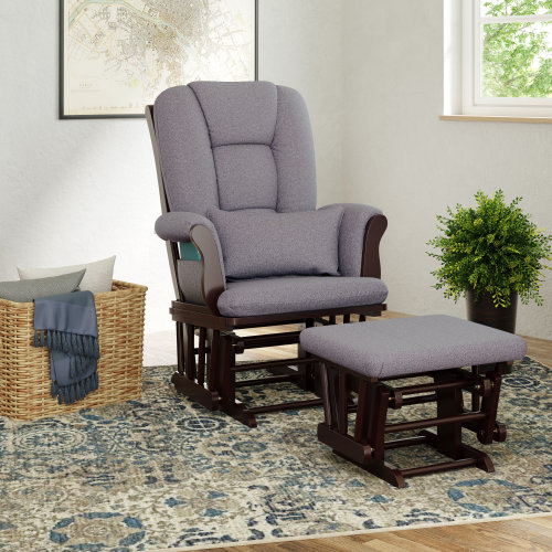Storkcraft Tuscany Rocking Chair Glider with Ottoman & Reviews | Wayfair
