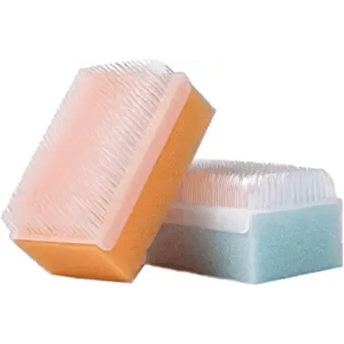 Scalp Scrubbie Sterilized Cradle Cap Brush - 3-pk - Sterile and Safe - 2 in 1, Baby Brush and Baby Bath Sponge | Baby Brush for Cradle Cap Treatment and Baby Bath Time