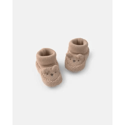Baby Bear Baby Booties - Tan | Carter's